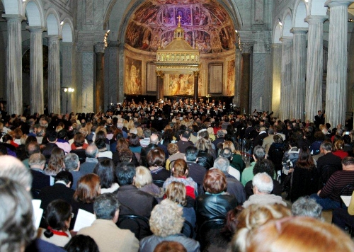 La capriata e la volta della basilica